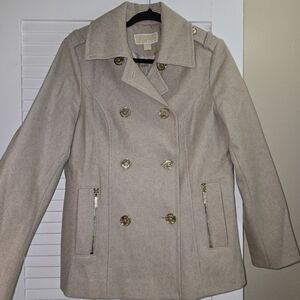 Women's Micheal Kors Peacoat with Gold Accent Buttons